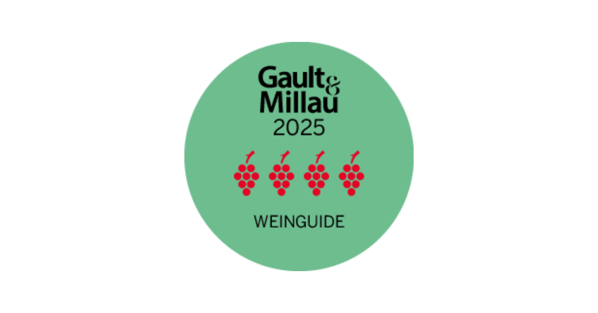 Auszeichnung mit der vierten Traube im Gault&Millau